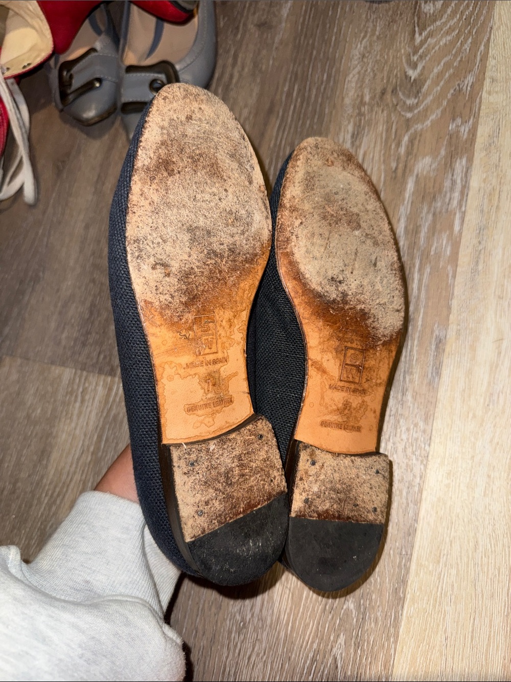 J. Crew Black Canvas Loafers with Cream Rope Knot - Picture 3 of 3